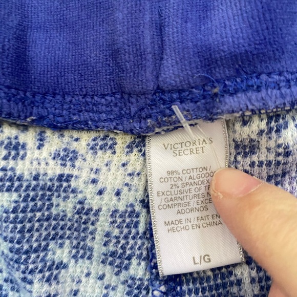 VTG Y2K Victoria's Secret thermal snowflake pajama set L - Picture 7 of 8